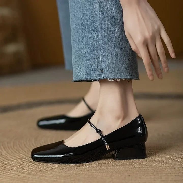 Square Toe Mary Jane Shoes