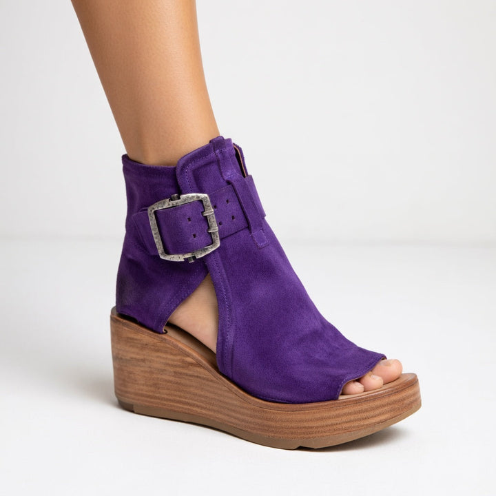 Celeste — Modern Open Wedge Ankle Boots