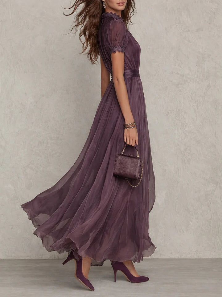 Flavia - Long Purple Dress