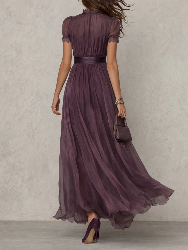 Flavia - Long Purple Dress