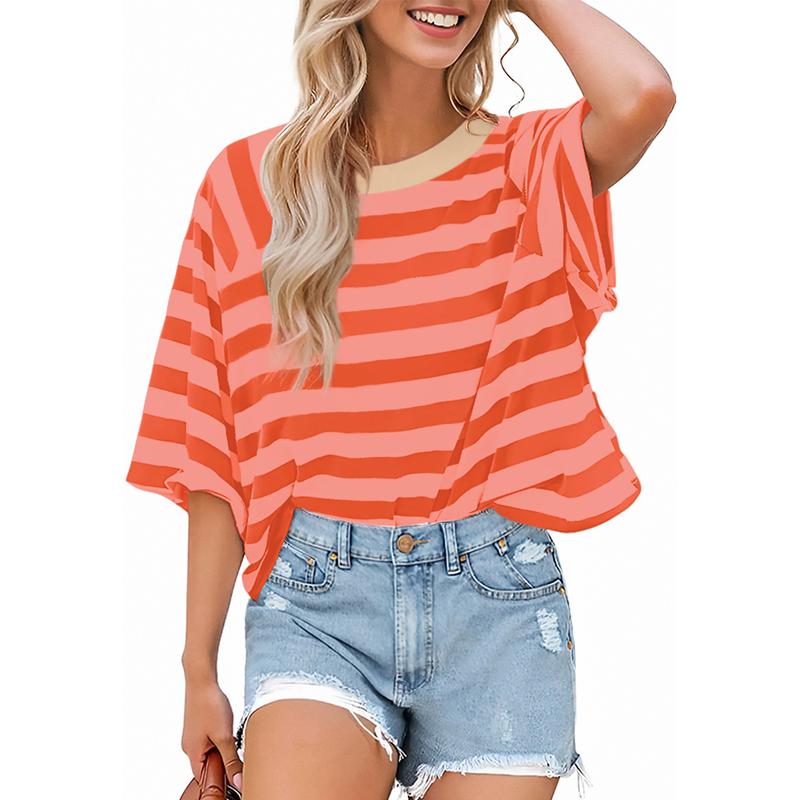 MAOSIE | Trendy Loose Fit Summer Crewneck Top