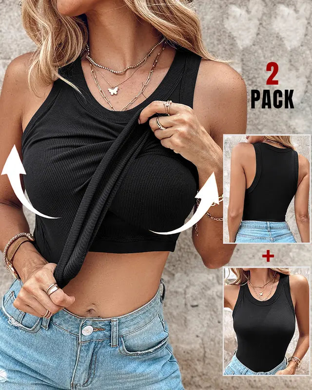 DASHA | Comfort Built-In Bra Tank Top (Pack of 2)