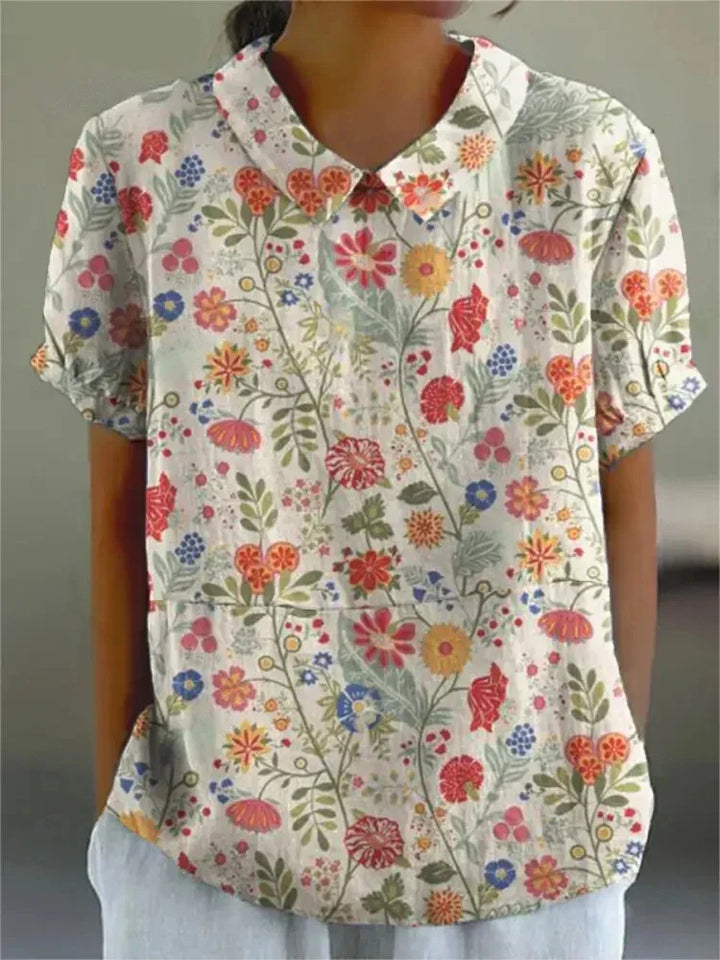 MARLENE | Women Vintage Print Shirt