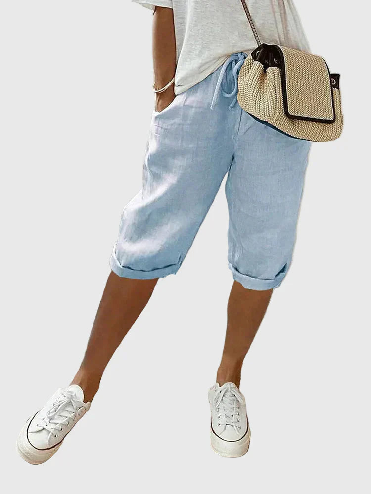 Grace | Lightweight Cotton and Linen Shorts