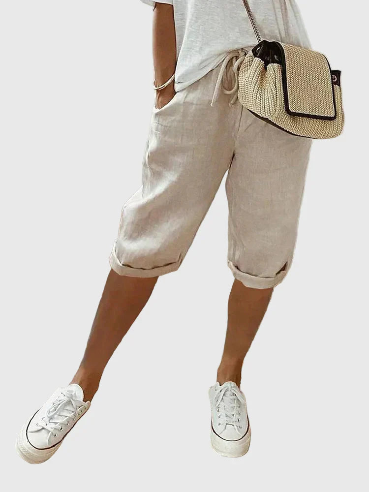 Grace | Lightweight Cotton and Linen Shorts
