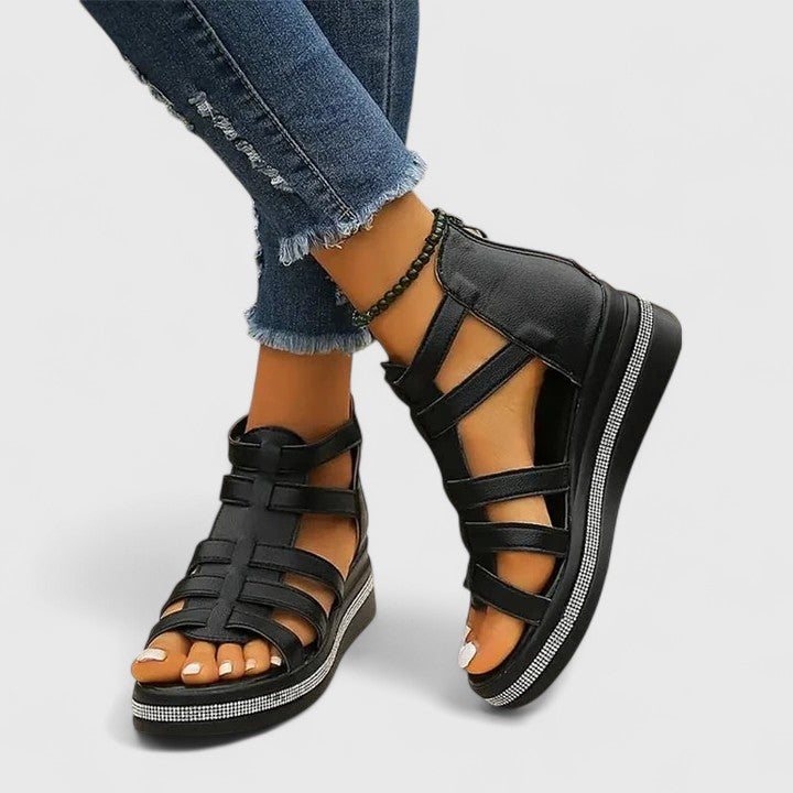 Kendall | Rhinestone Orthopedic Sandals