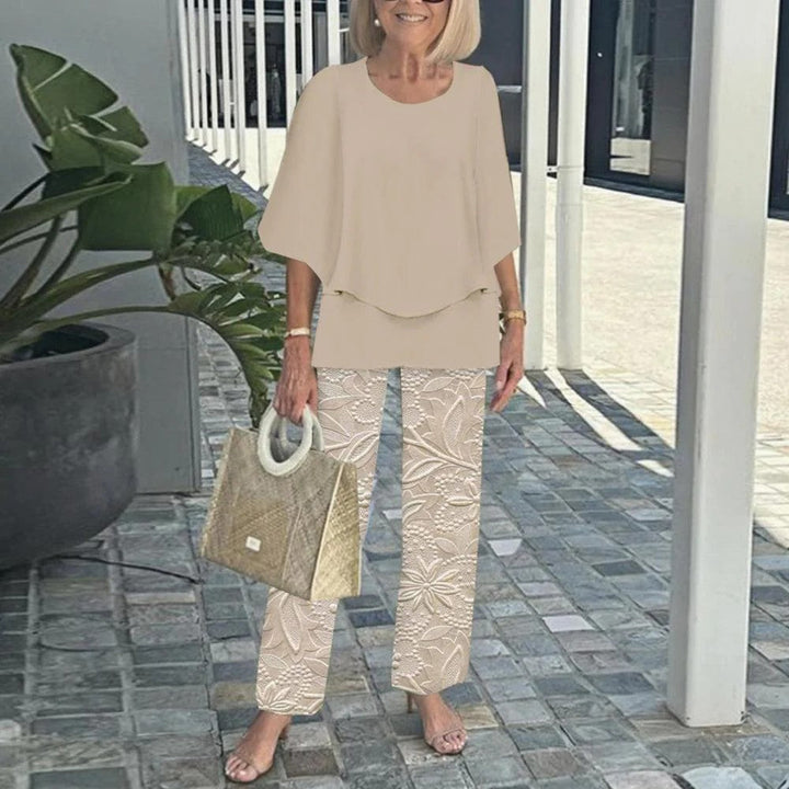 Wenda | Effortless Two-Piece Set | Relaxed Top and Wide-Leg Trousers