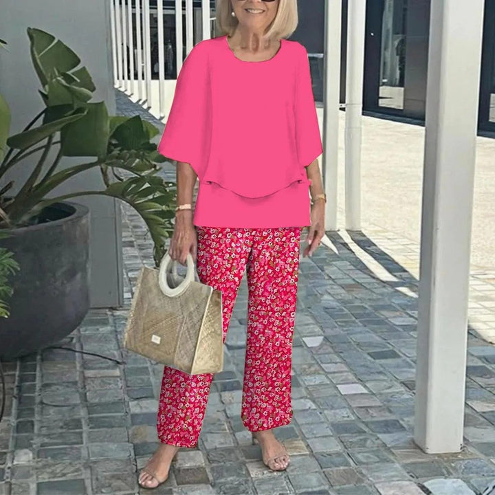 Wenda | Effortless Two-Piece Set | Relaxed Top and Wide-Leg Trousers